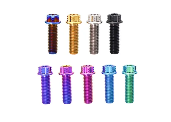M6×30 Titanium Flange Torx Head Screw for Motorcycles Bicycles